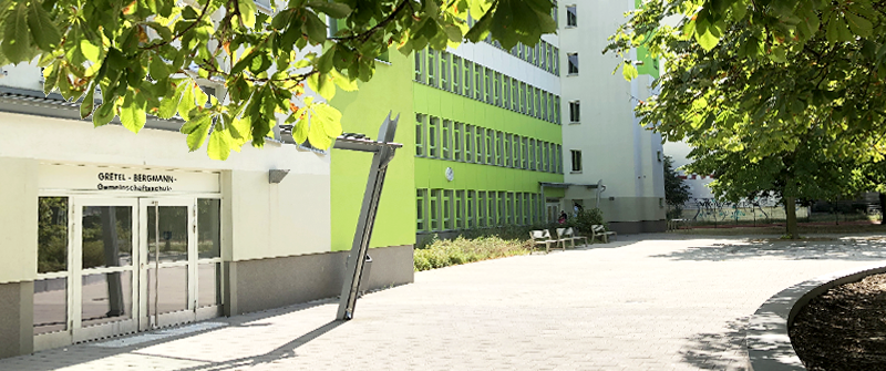 Schulsozialarbeit an der Gretel-Bergmann-Gemeinschaftsschule in Marzahn-Mitte, Schulgebäude (Kopie) Schulsozialarbeit an der Gretel-Bergmann-Gemeinschaftsschule in Marzahn-Mitte, Schulgebäude